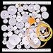 AUKUYEE Plastic Gear Set, 75Pcs Single Double Reduction Gear Worm Gear for DIY Car Robot QY12