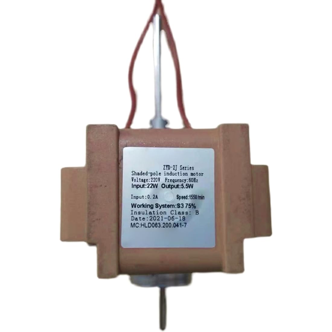 Motor de Refrigeración de la Serie -2J Motor de Ventilador de Refrigeración Motor de Inducción de Sombreado