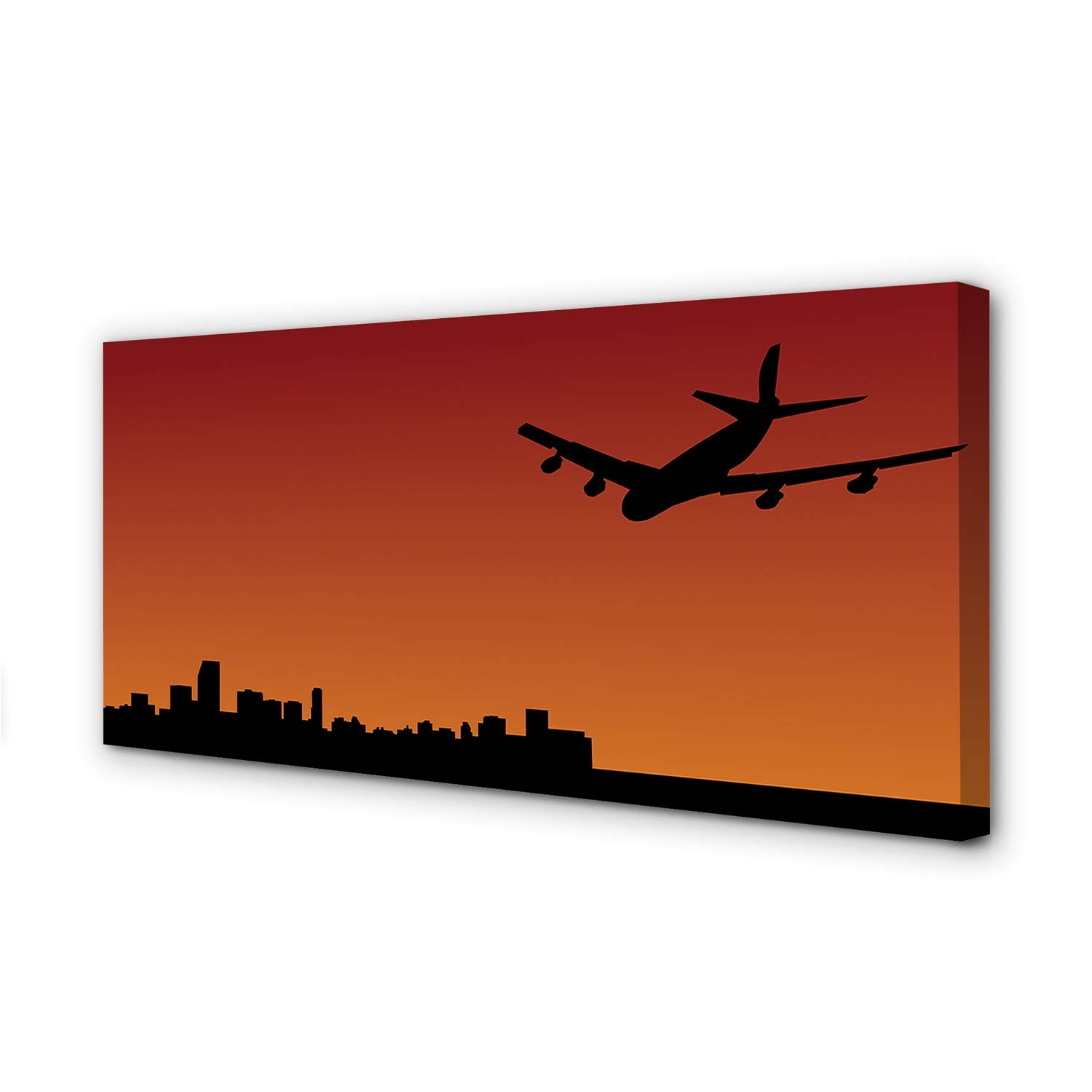Tableau decoration murale avions peinture sur toile pour grand mur blanc