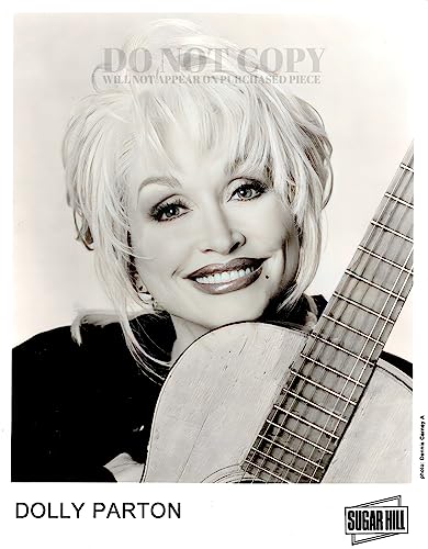 Décoration murale rétro photo Dolly Parton 20x25 portrait vintage contre murs vides