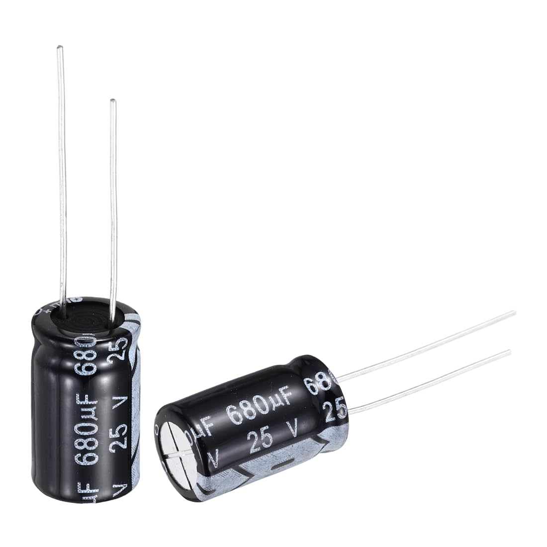 QUARKZMAN 680uF 25 V 10 x 17 mm kondensator elektrolityczny, złącza promieniowe, aluminiowe kondensatory do telewizorów, monitora LCD, VCD, 50 szt