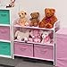 Simple Houseware 3-Tier Closet Storage with 2 Drawers, Pink