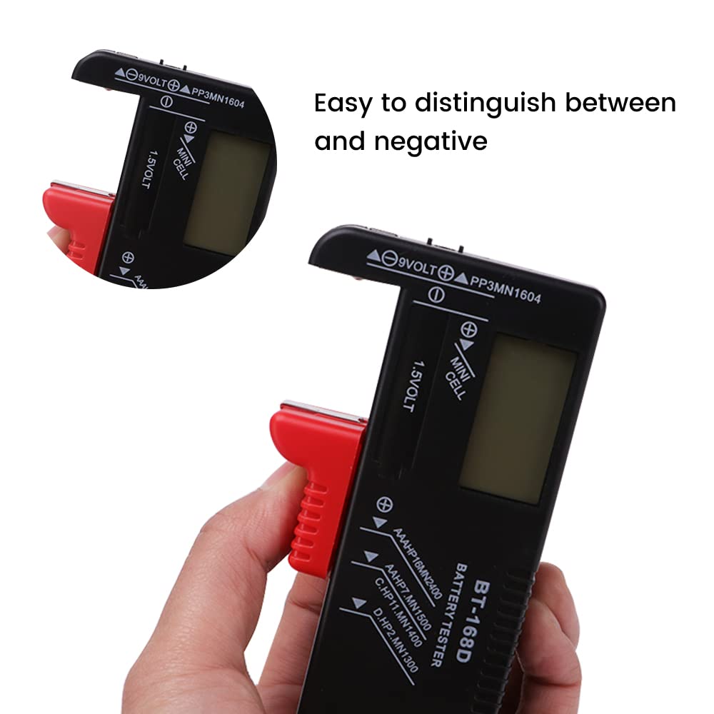 Tester Batterie Digitale GTIWUNG BT-168D - Per AA, AAA, 9V, Pile A Bottone - Foto 5