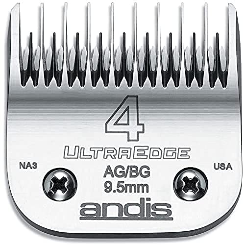 Andis 64090 Carbon-Infused Steel UltraEdge Dog Clipper Blade, Size-4 Skip-Tooth, 3/8-Inch Cut Length