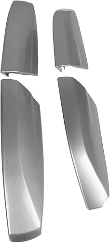 ECCPP Tapas de repuesto para rieles laterales de techo plateadas para Toyota Highlander 2008-2013, paquete de 4