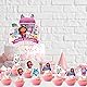 25 Stück Tortendeko Geburtstag, Themed Happy Birthday Tortendeko Mädchen Junge, Papier Cake Topper Geburtstag, Niedlich Kuchen Deko für Geburtstags Dekoration, Kuchenaufstecker fur Kinder