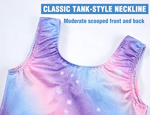 Image of TENVDA Girl's One Piece Swimsuit Sparkle Sleeveless One-Piece Bathing Suits Swimwear for Kids 2-12 Years Old