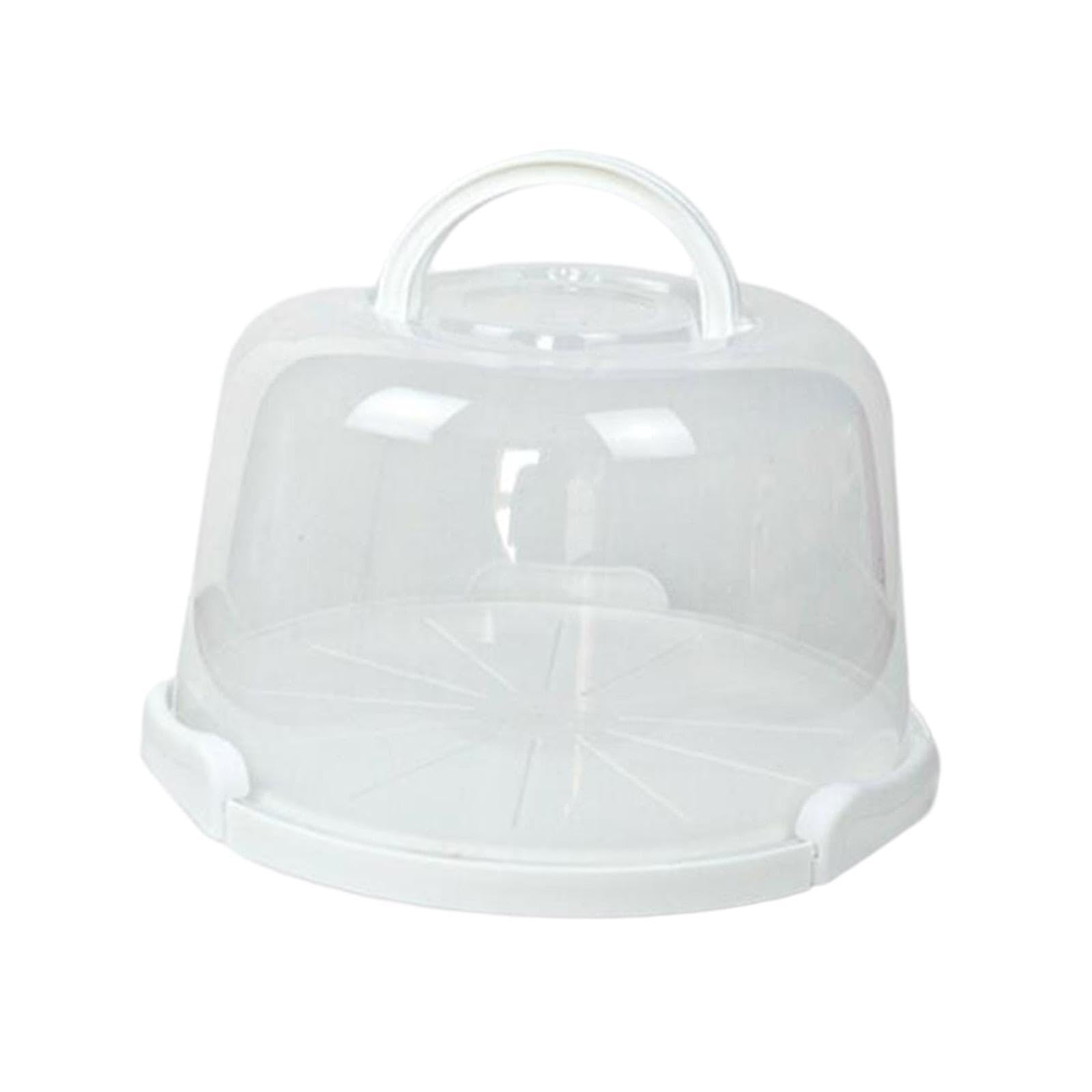 PUXZYAX Cake Stand Cake Storage Container With Secure for Buckle Travel Awaits To Desserts Safe Cupcake Muffin Tart Cookie Keeper Valentines Day Pi Carrier, 6 inch