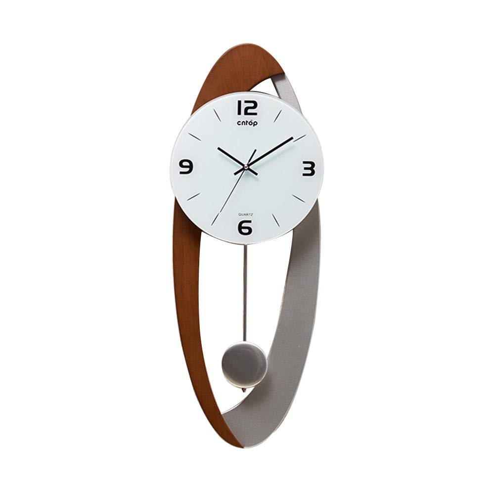 Horloge Murale Salon Moderne et Silencieuse Noire Dorée 71x26.5cm