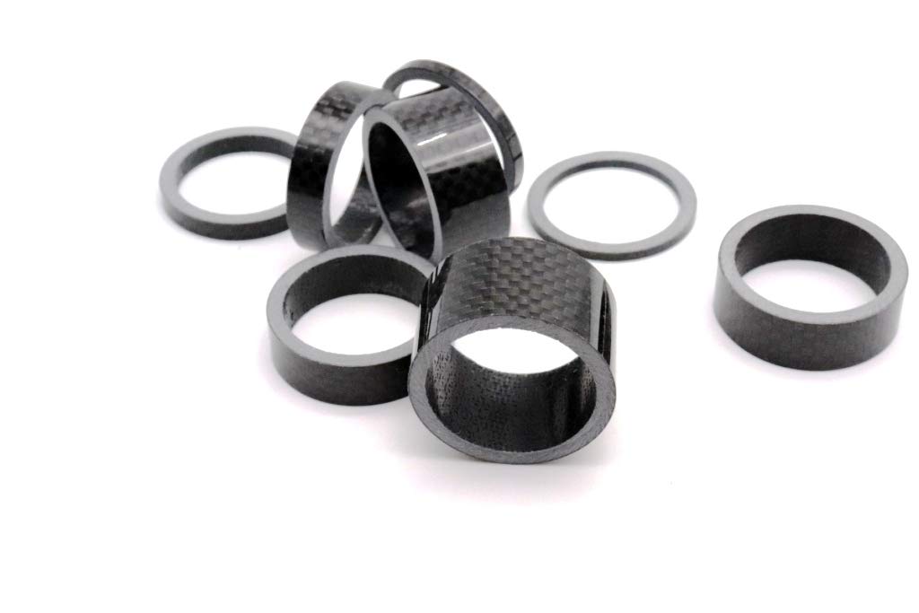 Set di distanziali in carbonio1 1/8" 2/3/5/8/10/12/15/20 mm
