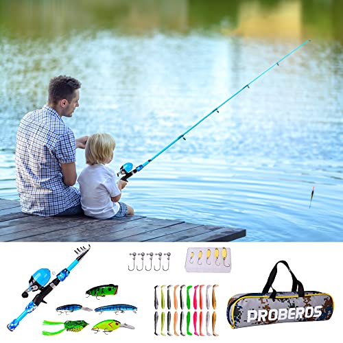 CATCH CO Kit de pêche au bar d'eau douce avec boîte d