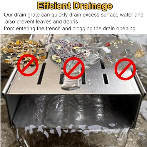 Caniveau durable en acier inoxydable pour éliminer l'eau stagnante - 4