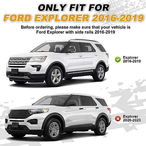 Image of Roof Rack Cross Bars Fit for Ford Explorer 2016-2019, Rooftop Crossbars Cargo Carrier Accessories