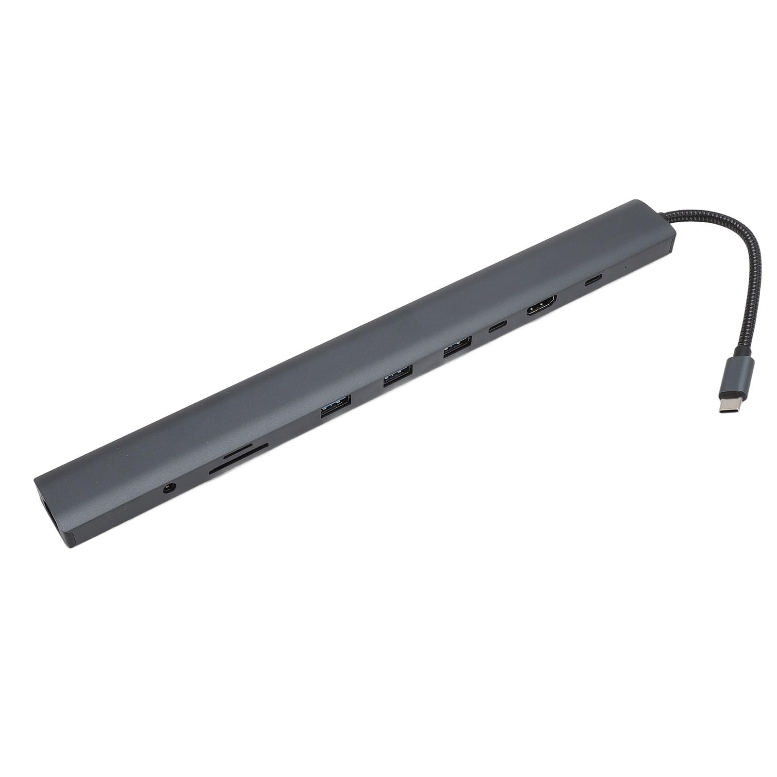 Adattatore Multifunzione Tipo C Hub USB 10 in 1 con Uscita HD 4K per Laptop e Desktop con Operativo Lega di Alluminio da 100 W