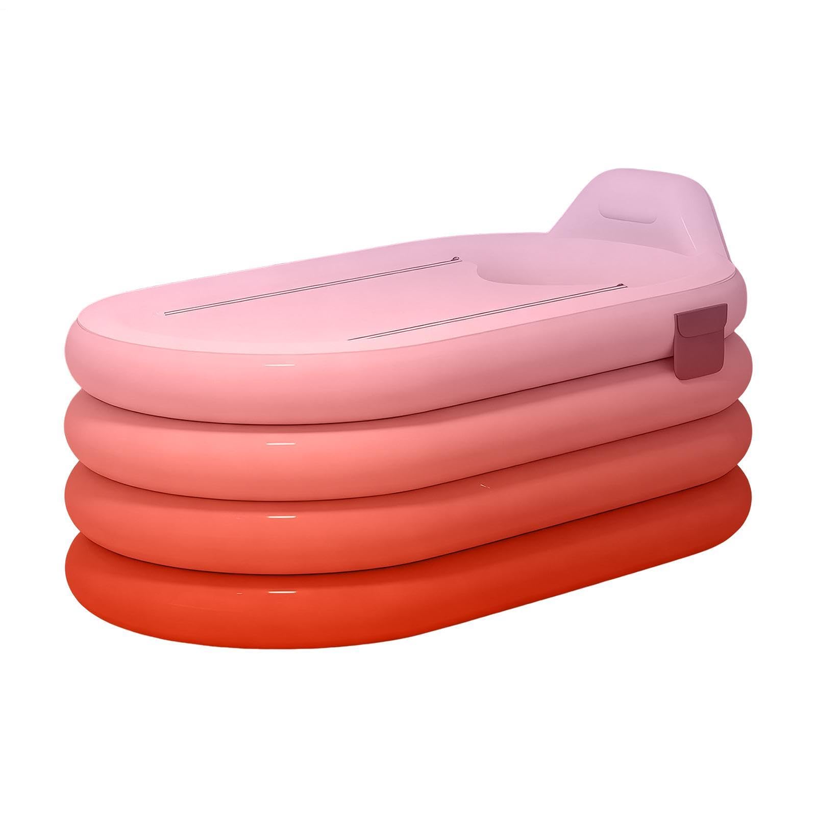 Bañera Inflable Cubo Portátil para Lavar el Cuerpo con Bomba de Pie