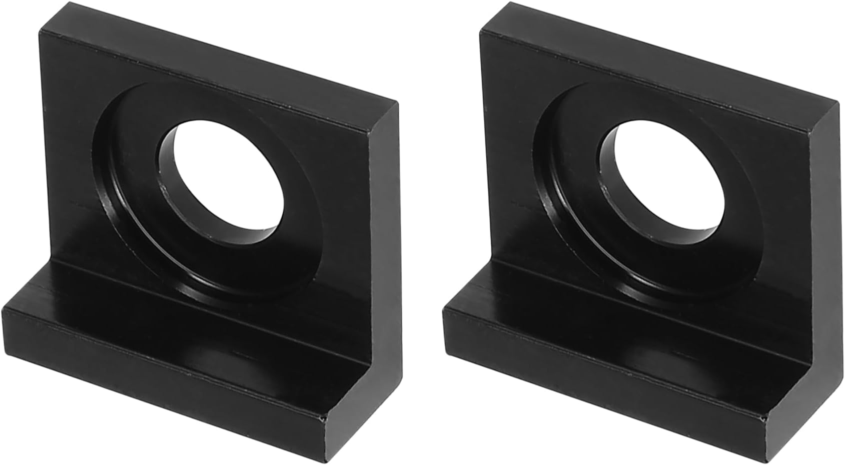โ F FIERCE CYCLE 2pcs 15mm Hole Dia Motorbike Chain Adjuster Block Tensioner Black
