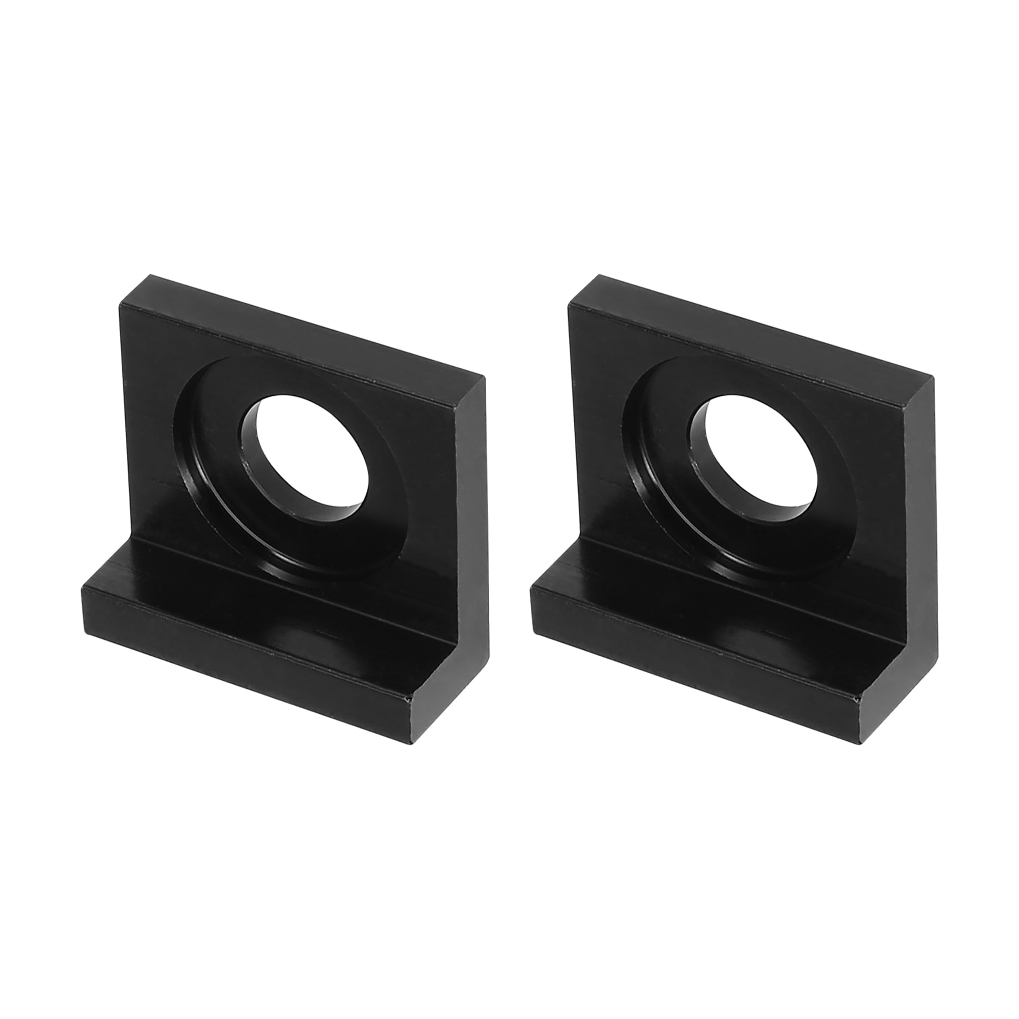 F FIERCE CYCLE 2pcs 15mm Hole Dia Motorbike Chain Adjuster Block Tensioner Black