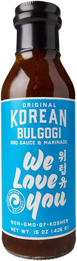 Bulgogi Sauce Kalbi Marinade Original Korean BBQ We Rub You 15 oz (Pack of 6)