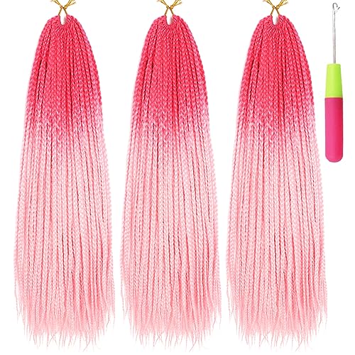 Box Braids Crochet Hair 24 Inch Pre-looped Crochet...