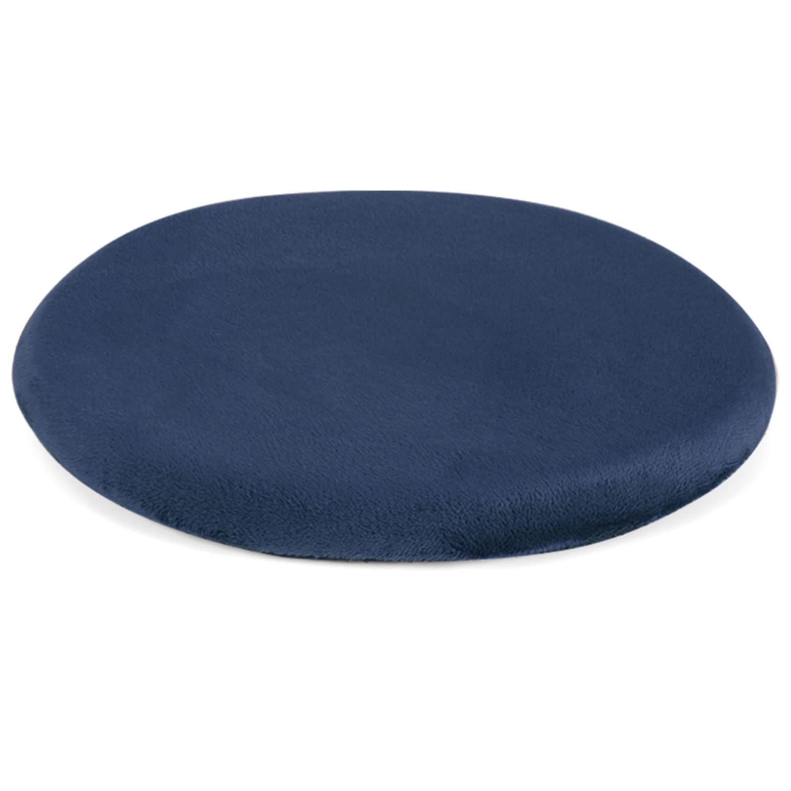 Cojines sillas cocina antideslizantes redondos con felpa suave azul