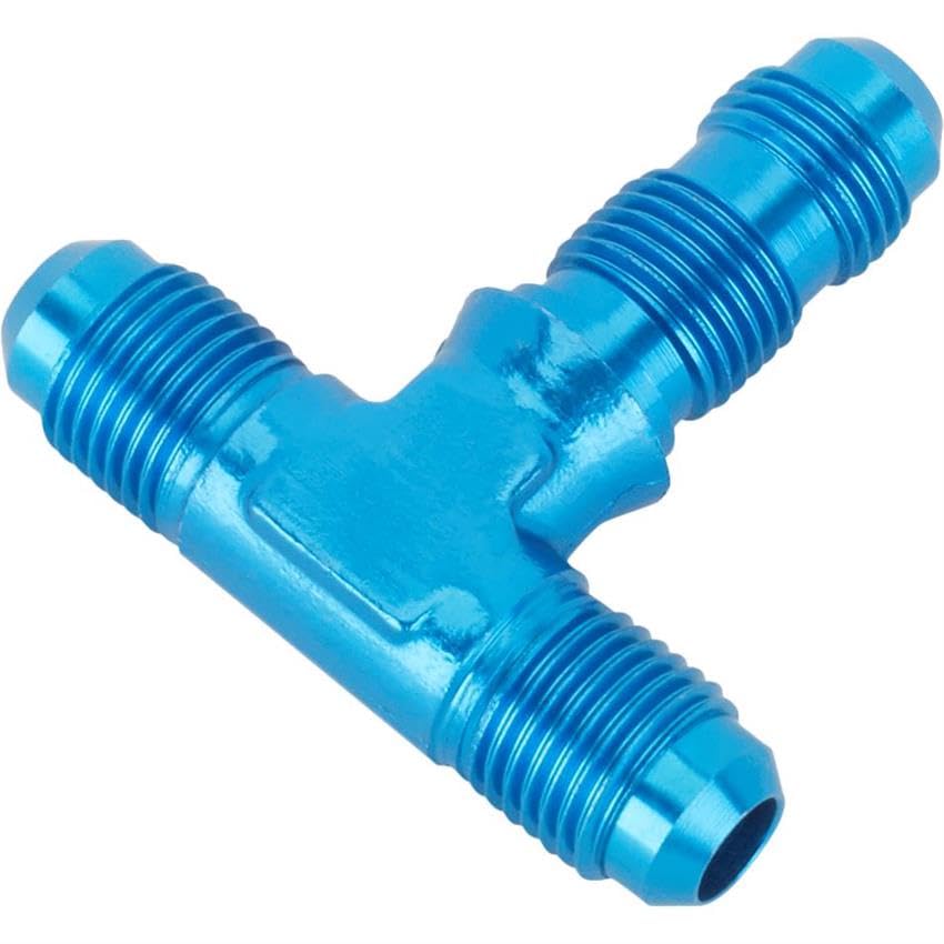 Aluminum Tee Bulkhead Fitting, -6 AN
