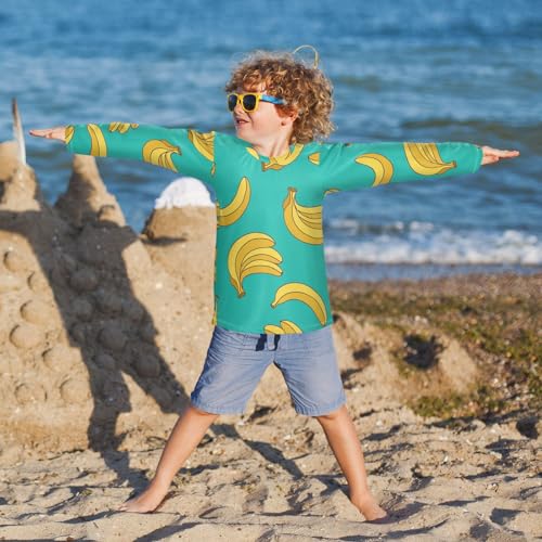 Image of Aflyko Boys' Rash Guard Shirts Xmas UPF 50+ Sun Protection Swim Shirt