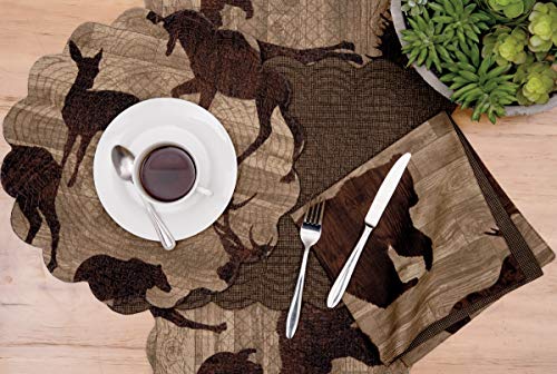 Servilletas de Tela C&F Home Pack 6 Cuadradas Marrón miniatura 3