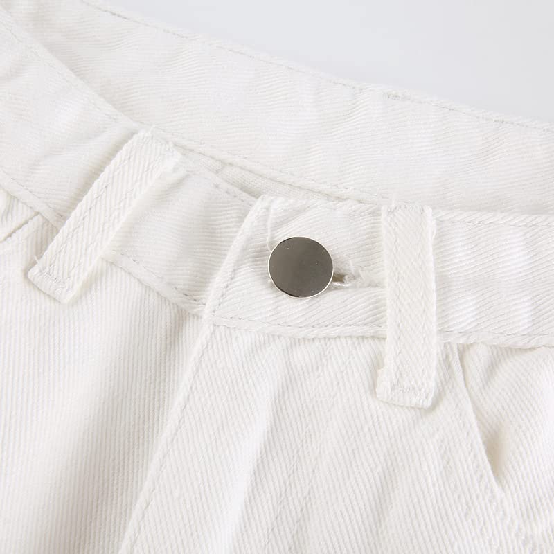 Grunge Hight Waisted Jeans Y2k Vintage Goth Straight Leg Trousers Women Punk Cargo Pants Fairycore Streetwear4