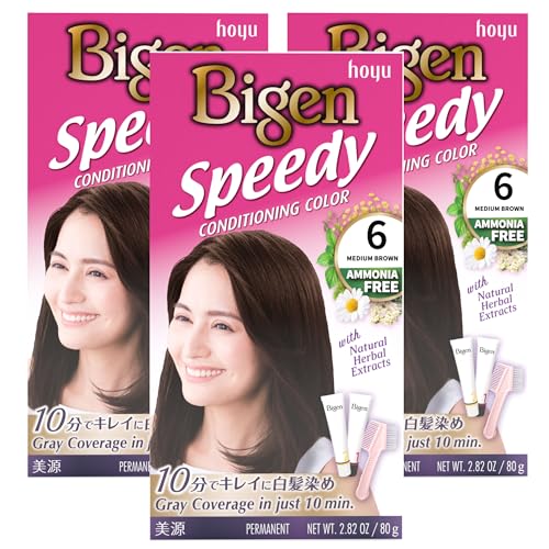 Bigen Speedy Conditioning Color Kit: 6 Medium Brown (3 Pack)