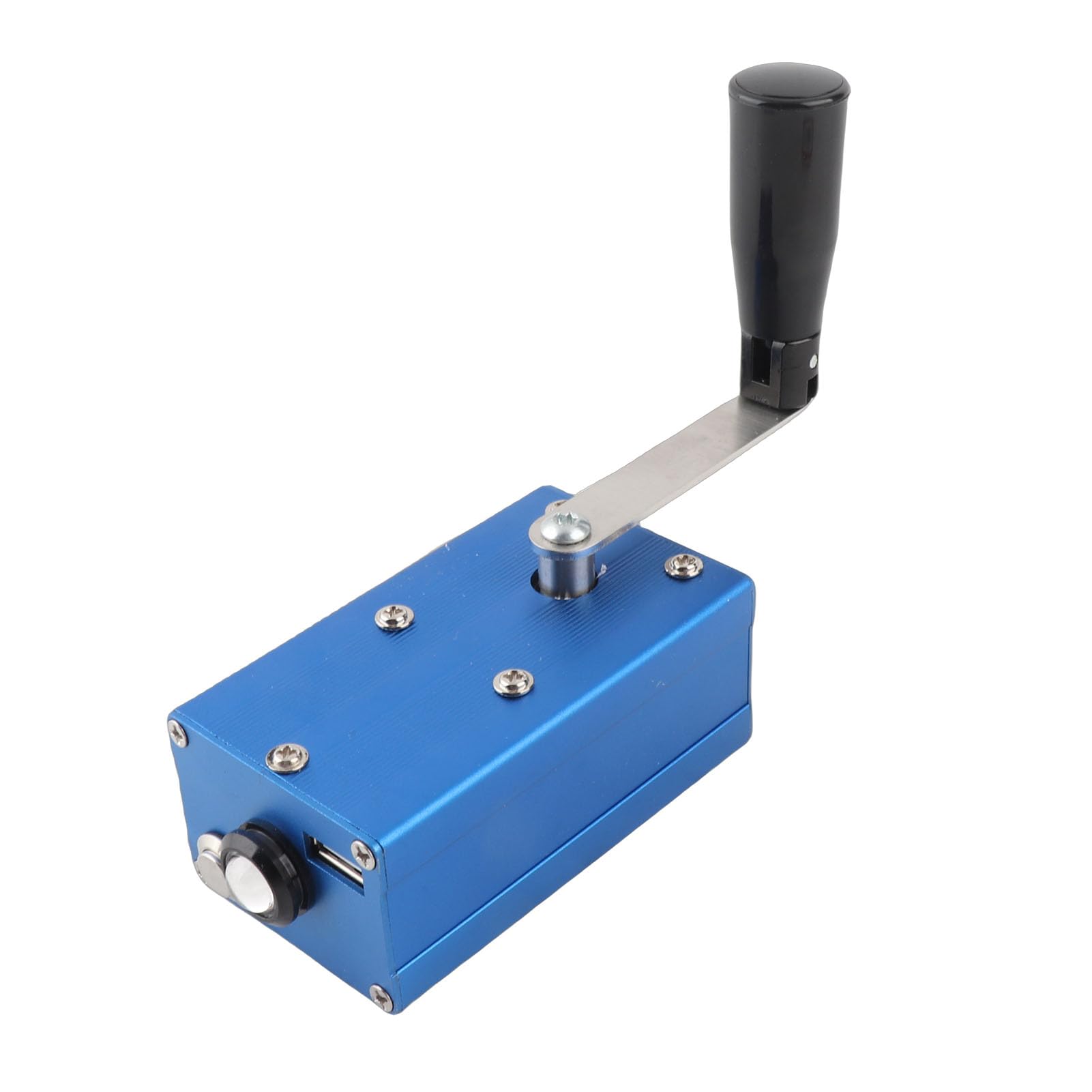 Garosa Generatore a Manovella Generatore di Emergenza Portatile in Lega di Alluminio Caricatore USB da 3 W a 4 W con Lampada COB per Campeggio all'aperto Escursionismo Uso di Interruzione di Corrente