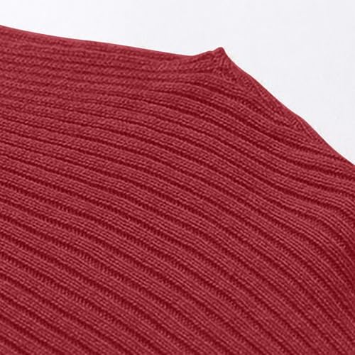 MESSIYO Tunic Sweaters for Women Fall Long Sleeve Shirts Wine - image 7