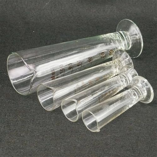 Bécher conique à pied en verre de laboratoire pour mélanges stables
