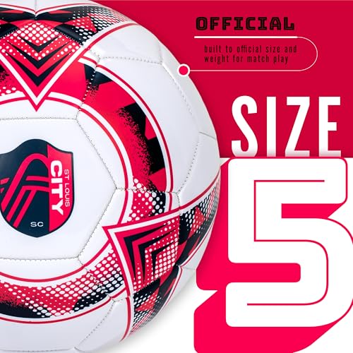Image of Franklin Sports Official MLS Team Soccer Balls - Official Size 5 Soccer Balls - Regulation Size + Weight Soccer Ball for Kids + Adults - Boys + Girls Soccer Ball - Air Pump Included