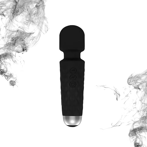 Aslotech Masajeador inalámbrico portátil relajante muscular con varias velocidades y modos para la espalda y el cuello, color negro Negro