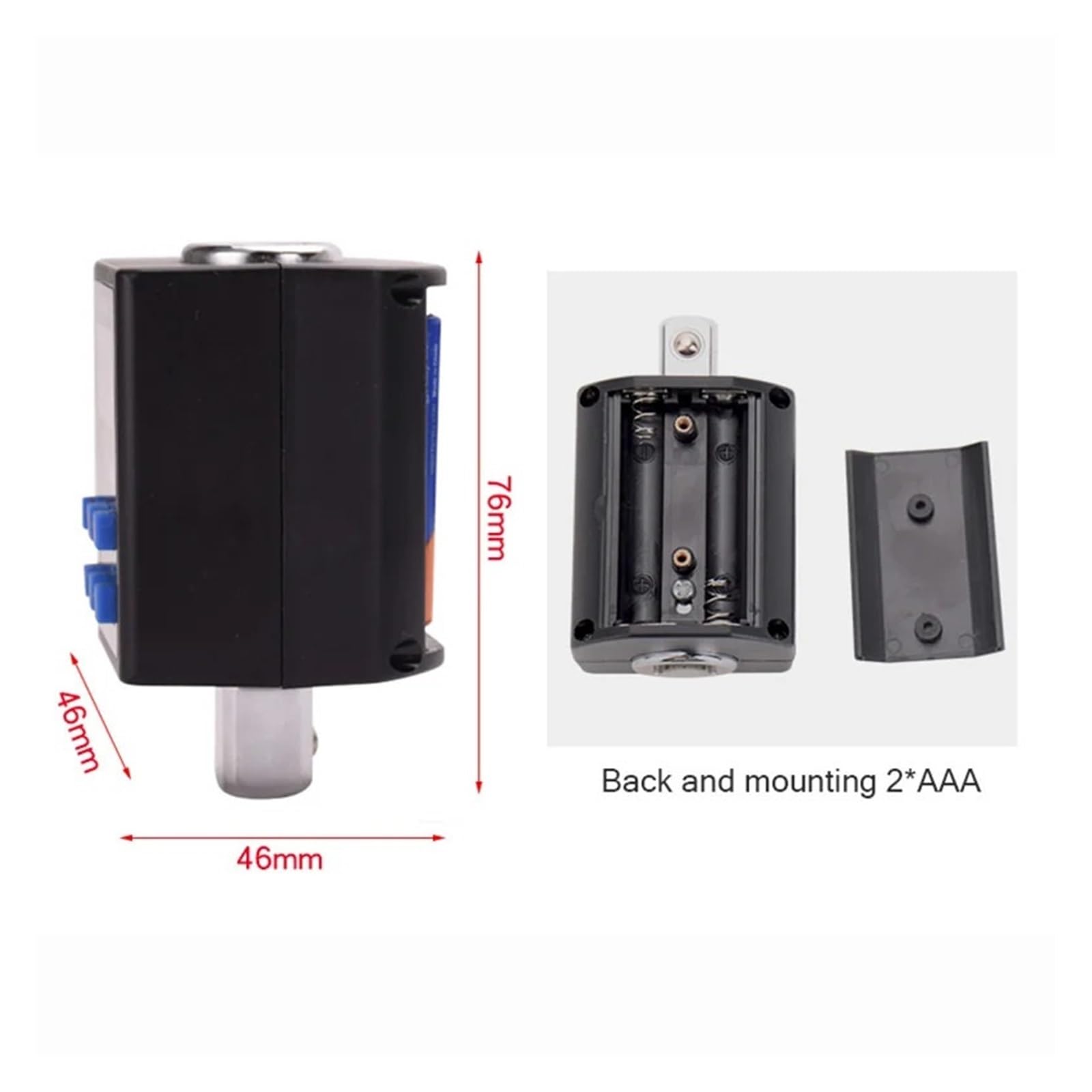Wysokiej precyzji cyfrowy miernik momentu obrotowego 0,1-340 Nm Regulowany adapter miernika momentu obrotowego Profesjonalny elektroniczny klucz dynamometryczny z grzechotką(Torque1.35-135N.m)