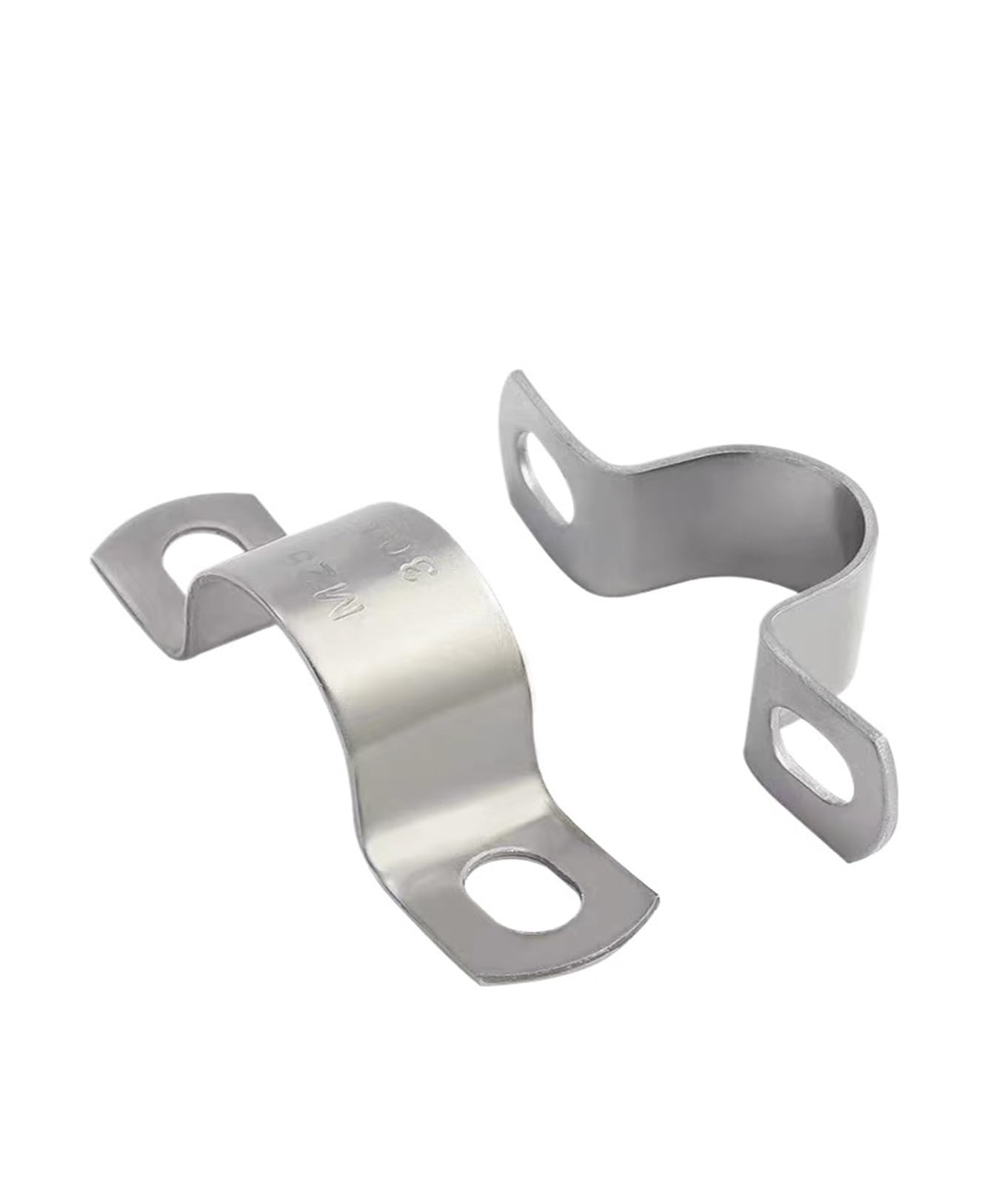 DWAMMEBRS Pipe Clamps 5Pcs Thickened 304 Stainless Steel Saddle Clip Brackets For Fixing M8-M60(M16)