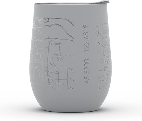 Vista 633 de Well Told Lexington Kentucky Map - Vaso de vino aislado con grabado de mapa de Kentucky, taza de acero inoxidable grabada (12 onzas, verde domingo)