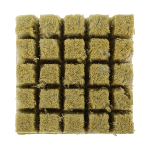 MAGICLULU Blocco Nutritivo per Piantine da Talea 25 Pezzi 25x25x40 Mm in Torba Vegetale Biodegradabile per Coltivazione Senza Suolo, Trapianto e Vivaismo di Fiori, Ortaggi e Piante Verdi