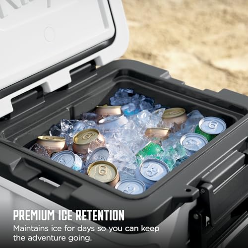 Image of Ninja | FrostVault 30QT Cooler with Wheels | Insulated with Temp Dry Storage Drawer | Keeps Ice Cold for Days | for the Beach, Camping, Picnics & More | Strawberry Rhubarb | FB230BP