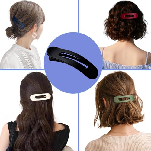 Pinzas planas para cabello multicolor, pack 6 piezas miniatura 3