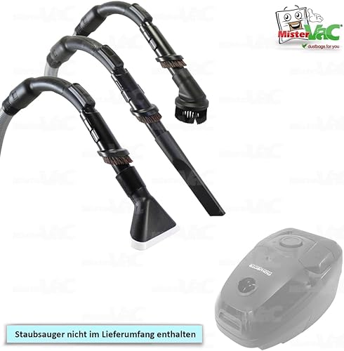 Miniatura 2 de MisterVac Compatible with Nozzle Set Hand Nozzle Set Replacement Nozzle Set consisting of 1x Crevice Nozzle + 1x Upholstery Nozzle + 1x Furniture
