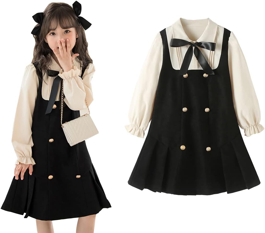 Amazon | [Emfay] 女の子 ワンピース ガールズ 子供服 長袖 入学式 