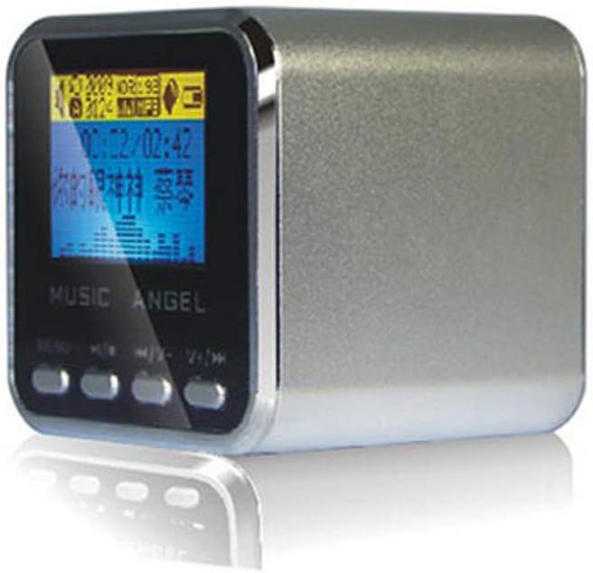 Original Music Angel Portable Speaker with TF/Mirco SD/LCD screen/FM PC download -Silver