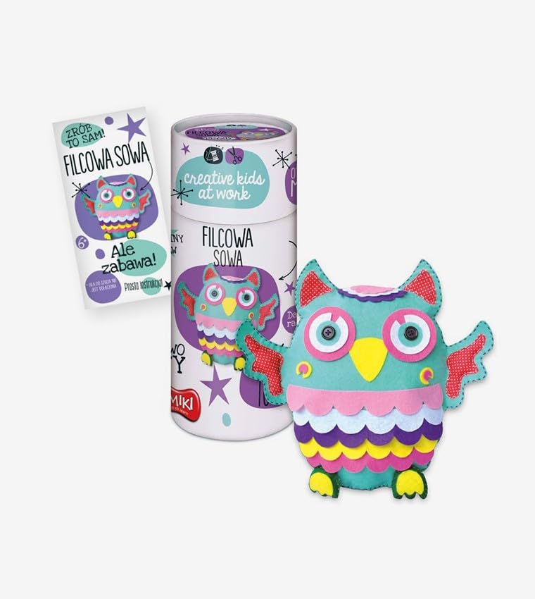 Smiki 5782140 Owl Shaped Felt Pillow Creative Tube