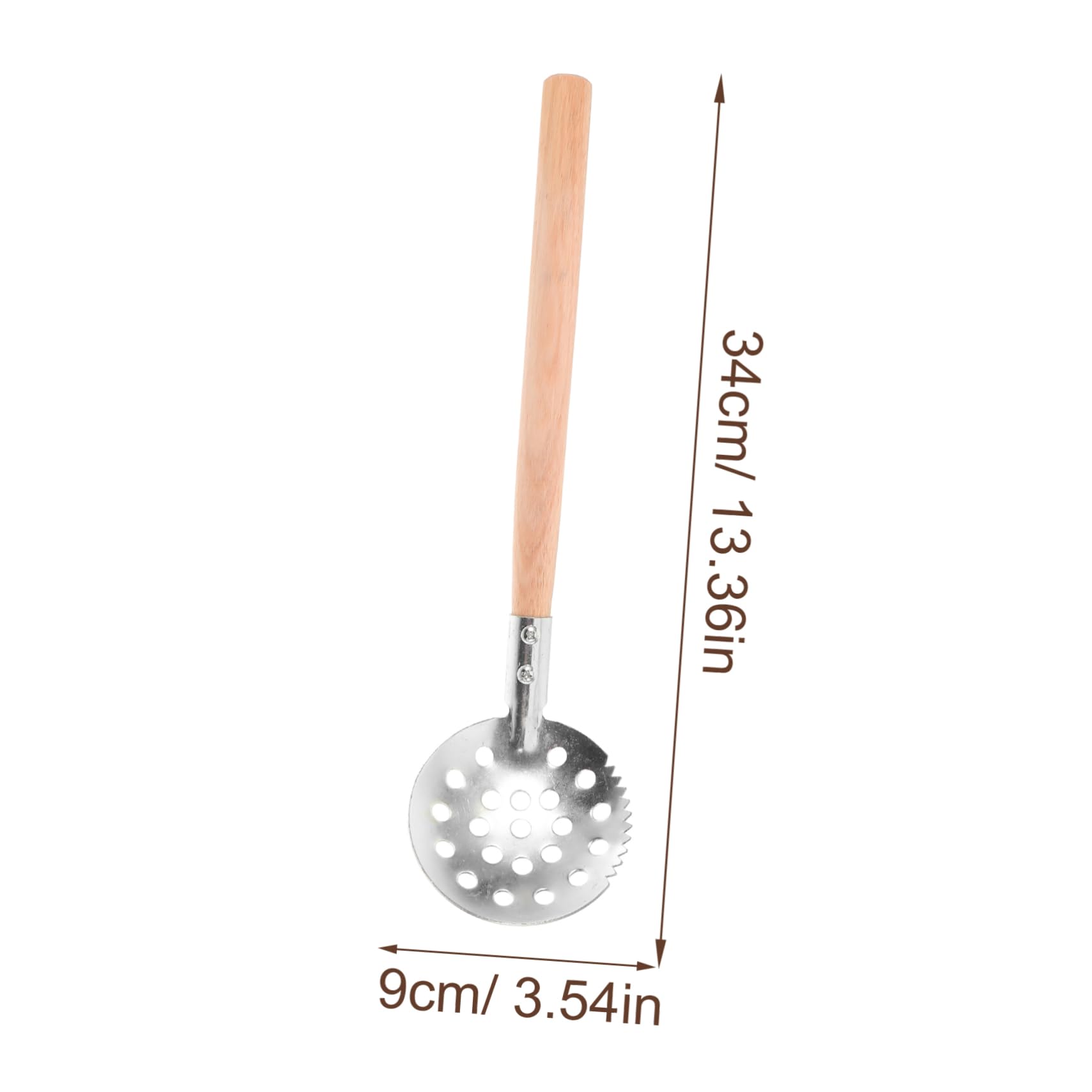 GAROZATION Ice Fishing Gear Reusable Metal Ice Scoop Strainer for Winter and Outdoor Activities