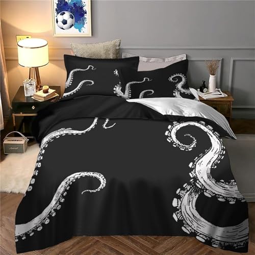 Parure de lit microfibre 220x240cm effet 3D fantastique drap housse de couette - 6