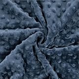 Minky Chantal-Stoff-Kuschelweich und wärmend-Decken, Pullover, Nicki, Nähen-250g/ Qm-50 cm Schritte-Meterware-ca. 150 cm breit-29 Farben (Jeans)