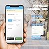 WiFi Mailbox Alert, Briidea 300ft Wireless Mailbox Alert for Delivered Mail with IP67 Waterproof - Real-Time Mail Delivery Notifications, Save Time with Remote Mailbox Monitoring, Black