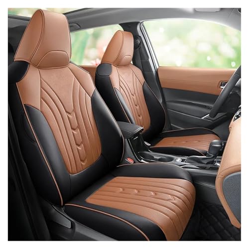 Housse de siège en cuir véritable pour Toyota Corolla Cross 2022 marron chic