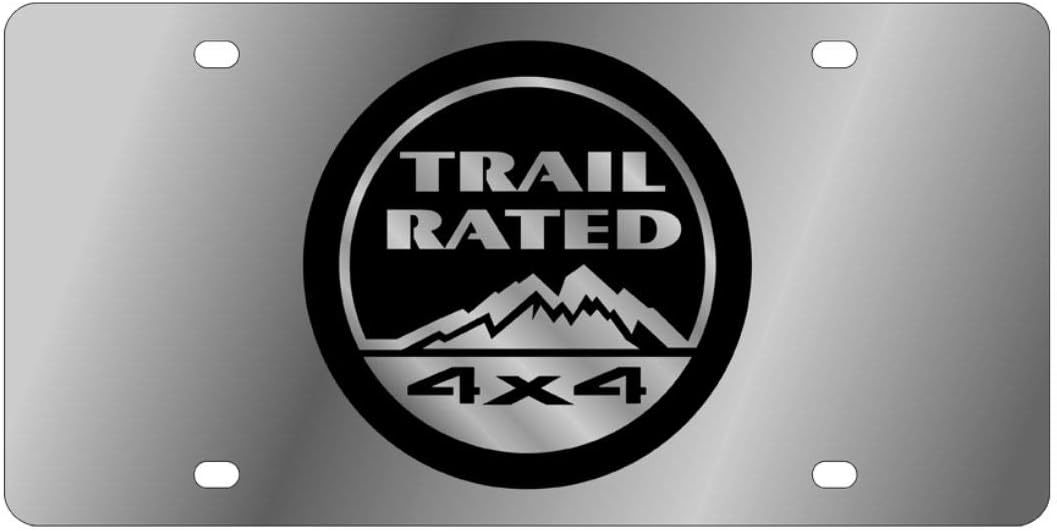 Eurosport Daytona- Compatible with -, Trail Rated - Stainless License Plate